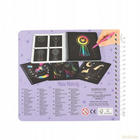 Zestaw kreatywny Mini Magic Scratch Miss Melody 12114A