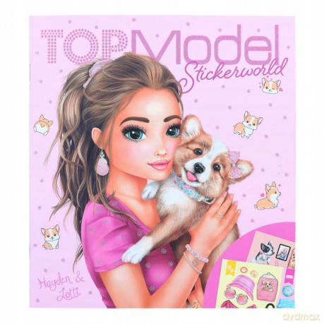 Zestaw z naklejkami pieski TOPModel Corgi 12067A