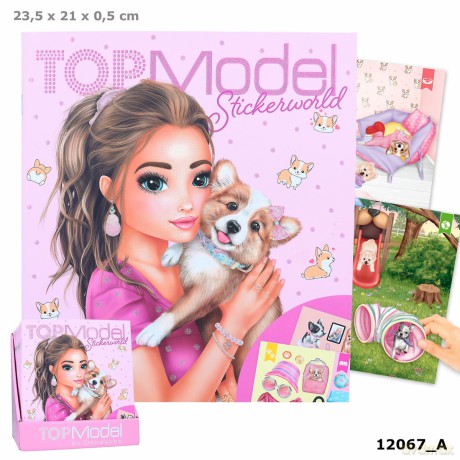 Zestaw z naklejkami pieski TOPModel Corgi 12067A