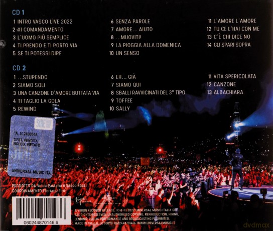 Vasco Rossi: Vasco Live Roma Circo Massimo [2CD]