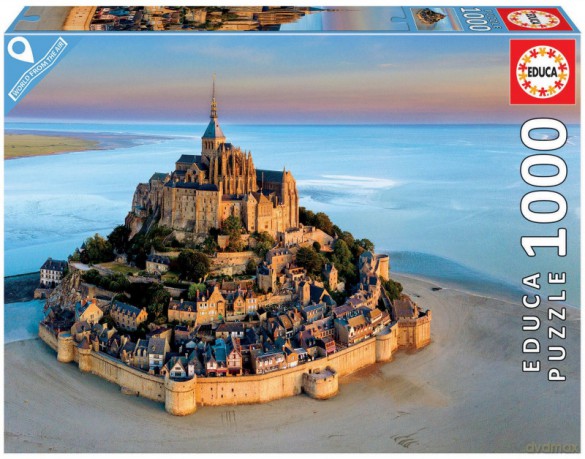 EDUCA 1000 el. Mont Saint-Michel /Francja [PUZZLE]