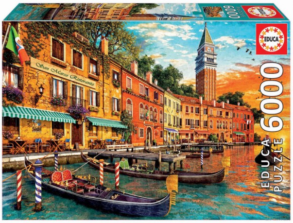 EDUCA 6000 el. Zachód słońca w Wenecji [PUZZLE]