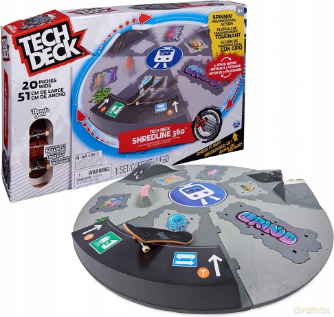 Tech Deck Shredline 360 - zestaw z obrotowym skateparkiem