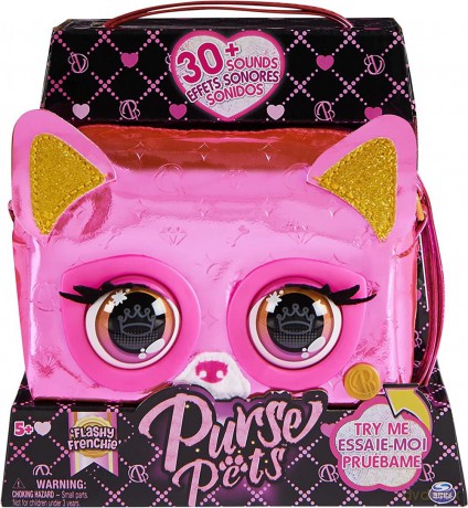 Interaktywna metaliczna torebka Purse Pets