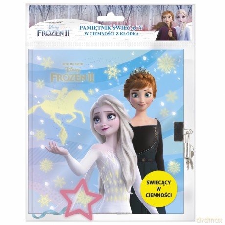 Pamiętnik Świecący w Ciemności Frozen II Kraina Lodu II