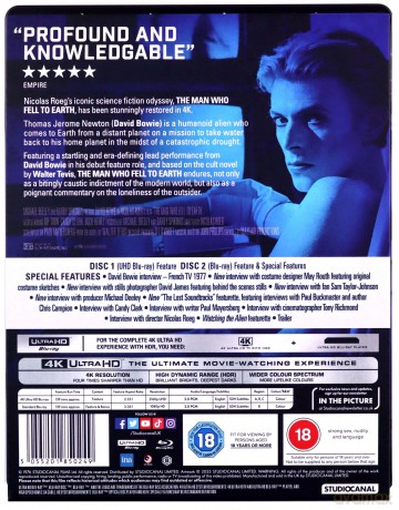 The Man Who Fell to Earth (Człowiek, który spadł na ziemię) (steelbook) [Blu-Ray 4K]+[Blu-Ray]