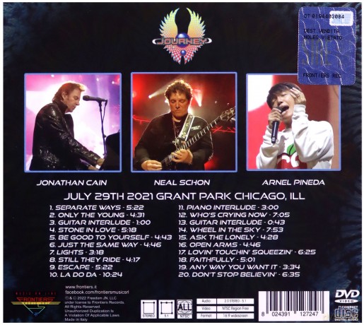 Journey: Live In Concert At Lollapalooza [DVD]+[2CD]
