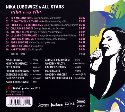 Nika Lubowicz: Nika Sings Ella [CD]