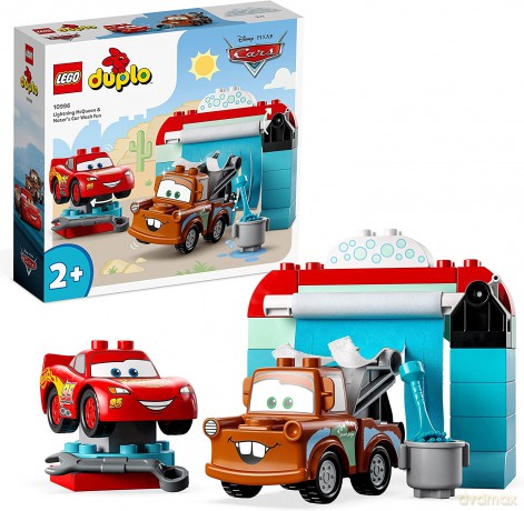 LEGO DUPLO Disney - Zygzak McQueen i Złomek - myjnia (10996) [KLOCKI]