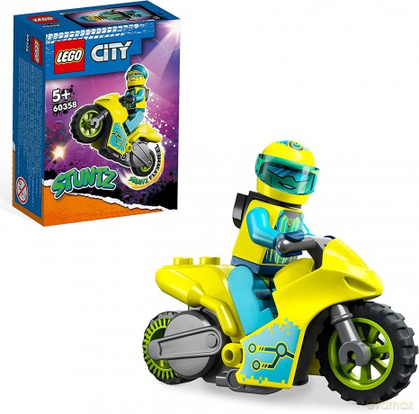 LEGO City - Cybermotocykl kaskaderski (60358) [KLOCKI]