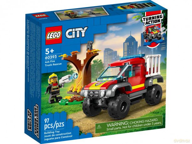 LEGO City - Wóz strażacki 4x4 - misja ratunkowa (60393) [KLOCKI]