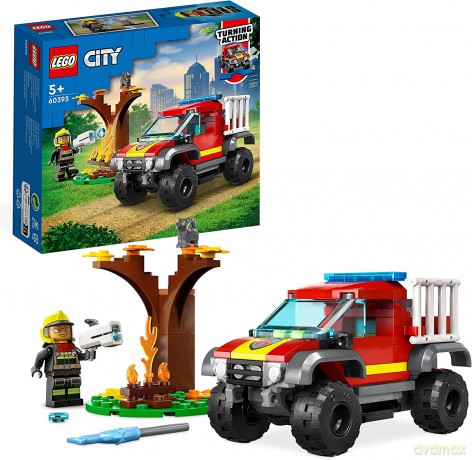 LEGO City - Wóz strażacki 4x4 - misja ratunkowa (60393) [KLOCKI]