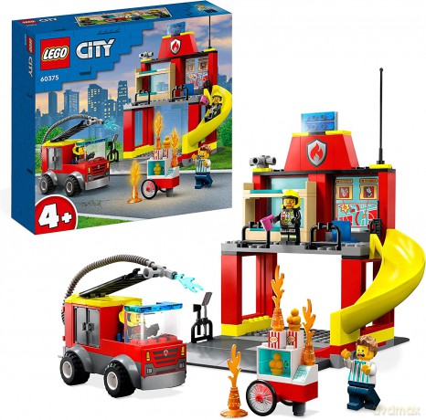 LEGO City - Remiza strażacka i wóz strażacki (60375) [KLOCKI]