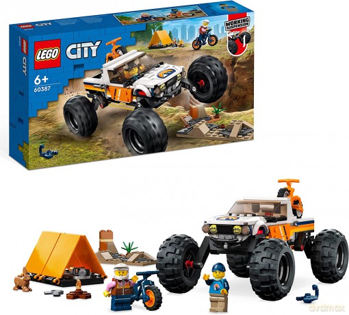 LEGO City - Przygody samochodem terenowym z napędem 4x4 (60387) [KLOCKI]