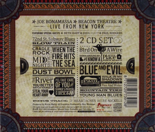Joe Bonamassa: Beacon Theatre [CD]