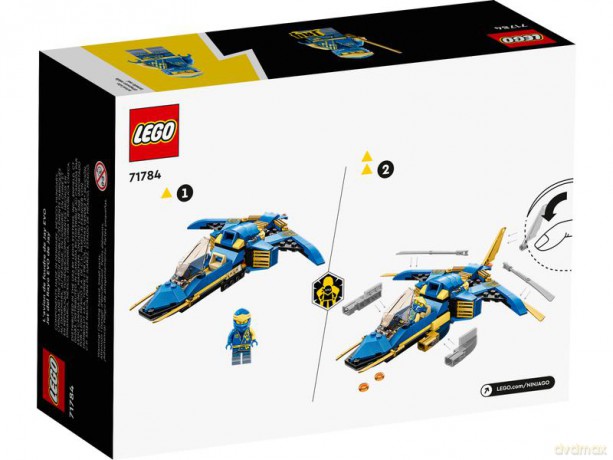 LEGO Ninjago - Odrzutowiec ponaddźwiękowy Jay'a EVO (71784) [KLOCKI]