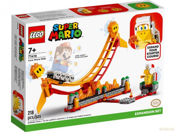 LEGO Super Mario - Przejażdżka po fali lawy - zestaw rozszerzający (71416) [KLOCKI]