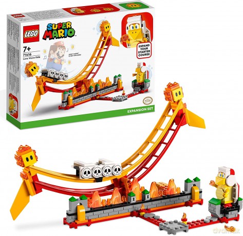 LEGO Super Mario - Przejażdżka po fali lawy - zestaw rozszerzający (71416) [KLOCKI]