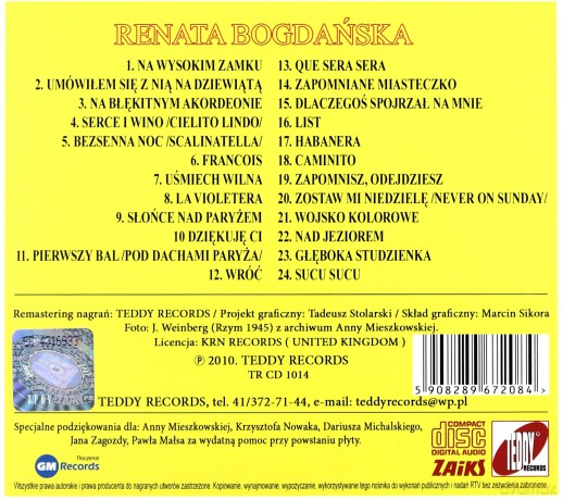 Renata Bogdańska 1920-2010 [CD]