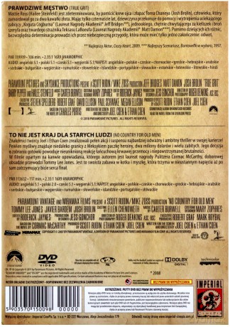 Kolekcja Braci Coen: Prawdziwe Męstwo / To Nie Jest Kraj Dla Starych Ludzi [2DVD]