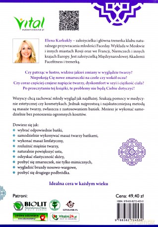 Masaż twarzy bańkami. Natychmiastowy efekt liftingu - Elena Karkukly [KSIĄŻKA]