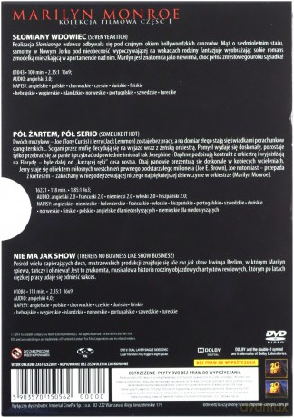 Marilyn Monroe Kolekcja Bestsellery 1: Słomiany wdowiec / Pół żartem, pół serio / Nie ma jak show [BOX] [3xDVD]