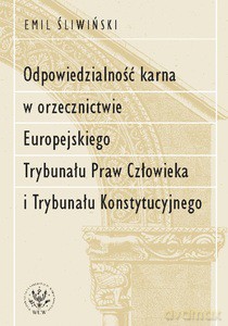 Odpowiedzialność karna w orzecznictwie Europejskiego Trybunału Praw Człowieka i Trybunału Konstytucy - Emil Śliwiński [KSIĄŻKA]