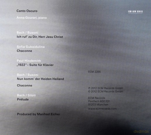 Anna Gourari: Canto Oscuro [CD]