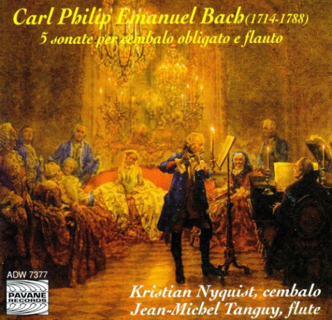 C.P.E. Bach: 5 Sonate a Cembalo Obligato E Flauto [CD]