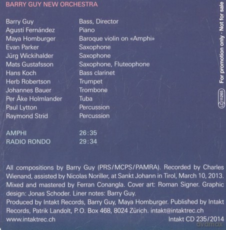 Barry Guy: Amphi + Radio Rondo [CD]