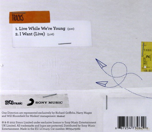 One Direction: Live While We're Young [CD]