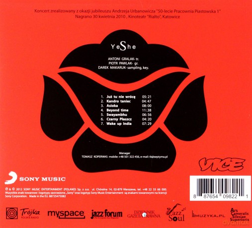 Yeshe: Yeshe Live (digipack) [CD]