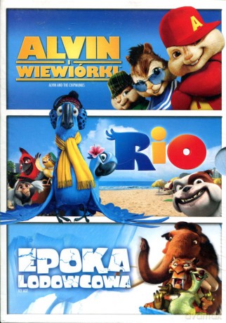 Trio z Rio: Epoka lodowcowa / Rio / Alvin i wiewiórki [3DVD]