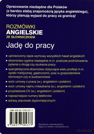 Jadę do pracy. Rozmówki angielskie ze słowniczkiem - Katarzyna Sobańska, Lidia Jakubiec  [KSIĄŻKA]