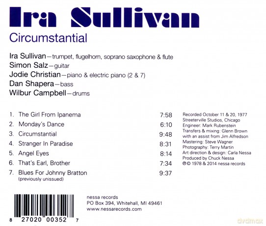 Ira Sullivan: Circumstantial [CD]