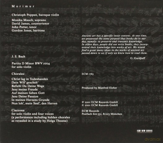 Christoph Poppen: Morimur [CD]