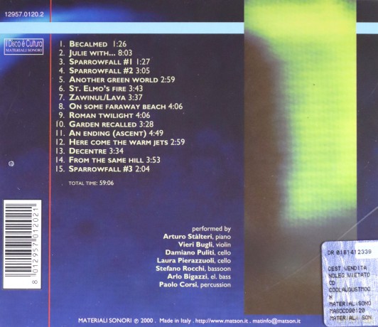 Arturo Stalteri: Cool August Moon [CD]