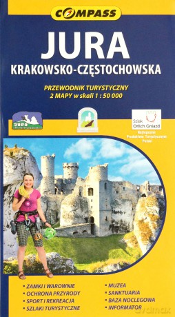 Jura Krakowsko-Częstochowska. Dwie dwustronne mapy z NOWYM 96-stronnicowym przewodnikiem. Skala map: 1:50 000 [KSIĄŻKA]