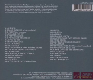 Jacques Brel: I Am The Shadow Of The Songs [CD]