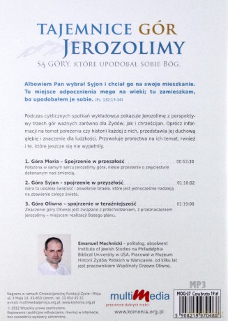 Tajemnice gór Jerozolimy - Emanuel Machnicki  [AUDIOBOOK] [CD]  