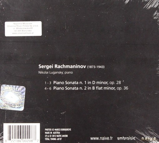Nikolai Lugansky: Rachmaninov (digipack) [CD]