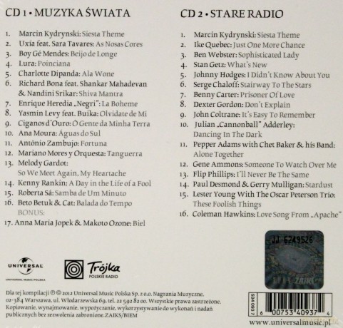 Siesta vol.8 - Muzyka Świata & Stare Radio. Marcin Kydryński prezentuje (digipack) [2CD]
