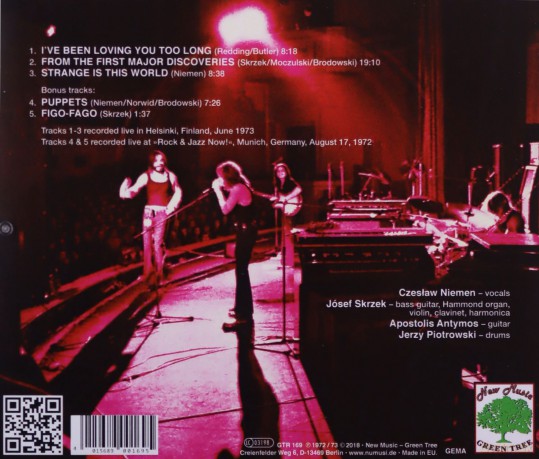 Niemen: Live In Helsinki 1973 [CD]