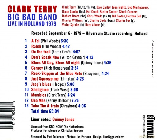 Clark Terry Big Bad Band: Live In Holland 1979 [CD]