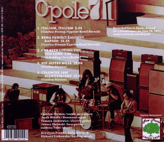 Czeslaw Niemen: Live In Opole 1971 [CD]