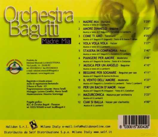 Orchestra Bagutti: Madre Mia [CD]