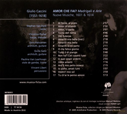 Stephan Van Dyck: Madrigali E Arie [CD]