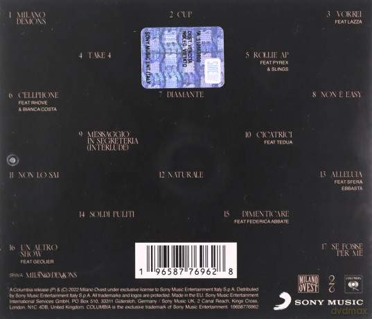 Shiva: Milano Demons [CD]
