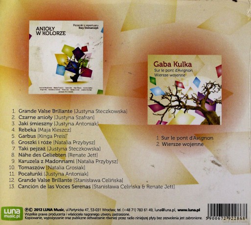 Anioły W Kolorze + Gaba Kulka (Sur Le Pont D'avinion/ Wiersze Wojenne) (digipack) [2CD]