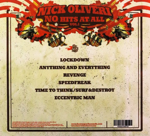 Nick Oliveri: N.O. Hits At All - Volume One [CD]